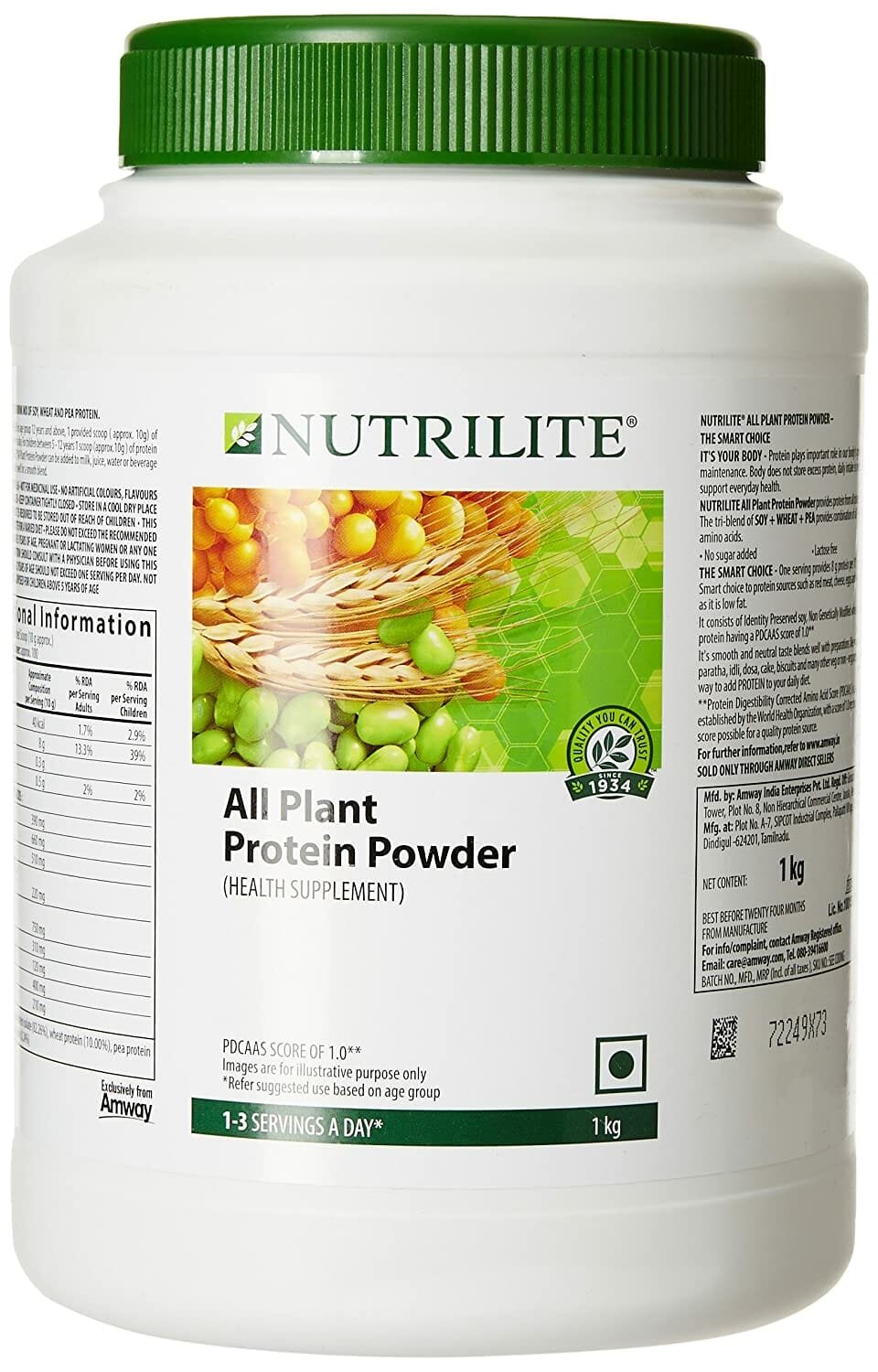 Amway Nutrilite All Plant Protein powder