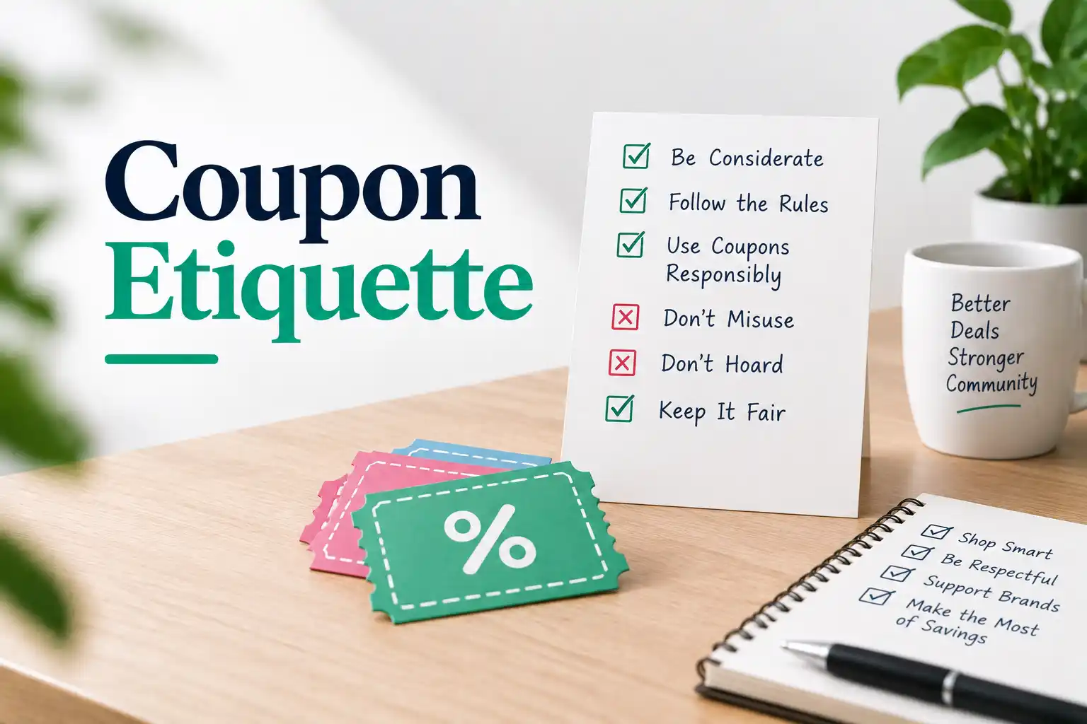 Coupon Etiquette: What Actually Matters, Backed by Real Incidents