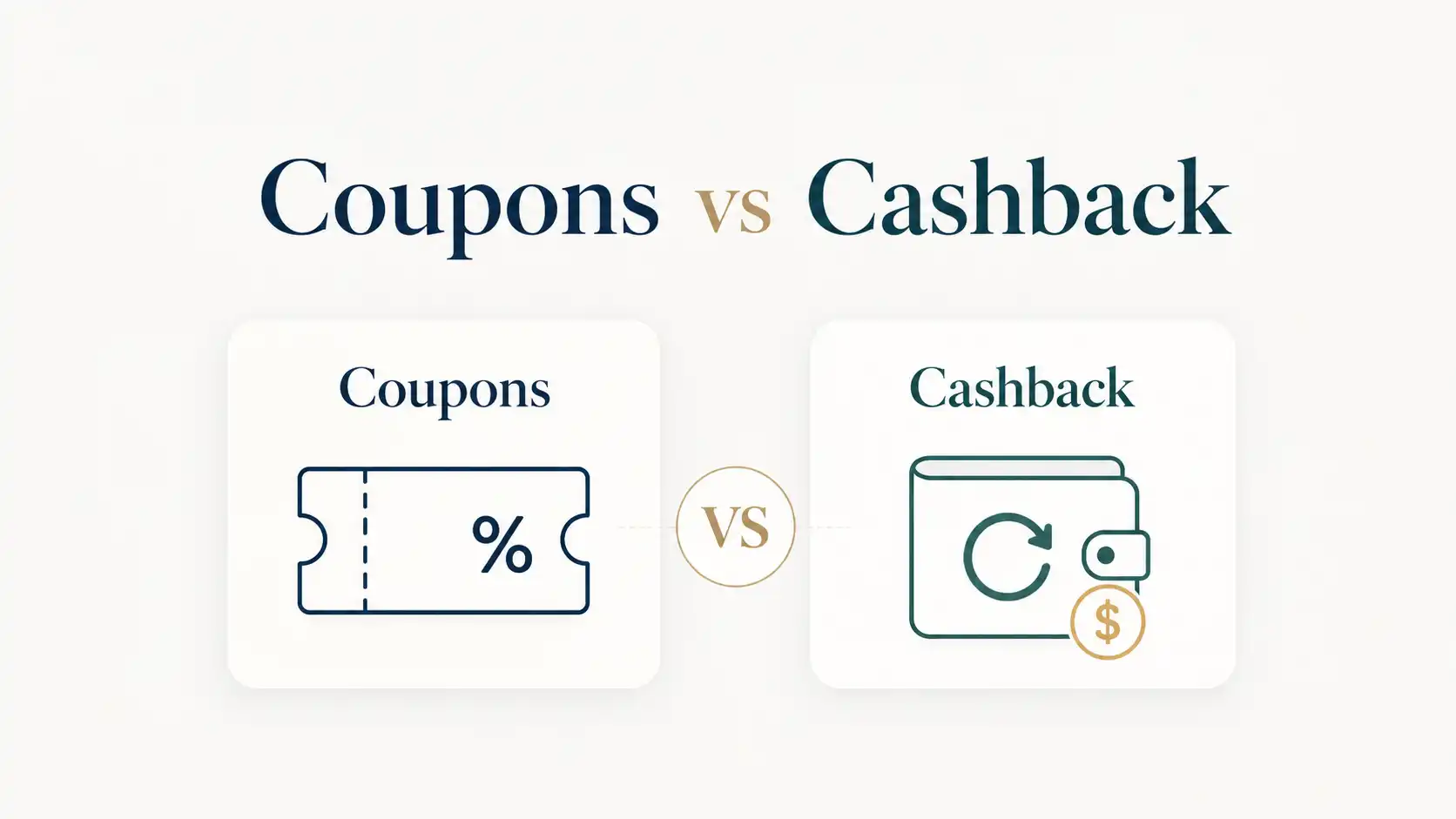 Coupons vs Cashback: The Real Difference and When Each Wins