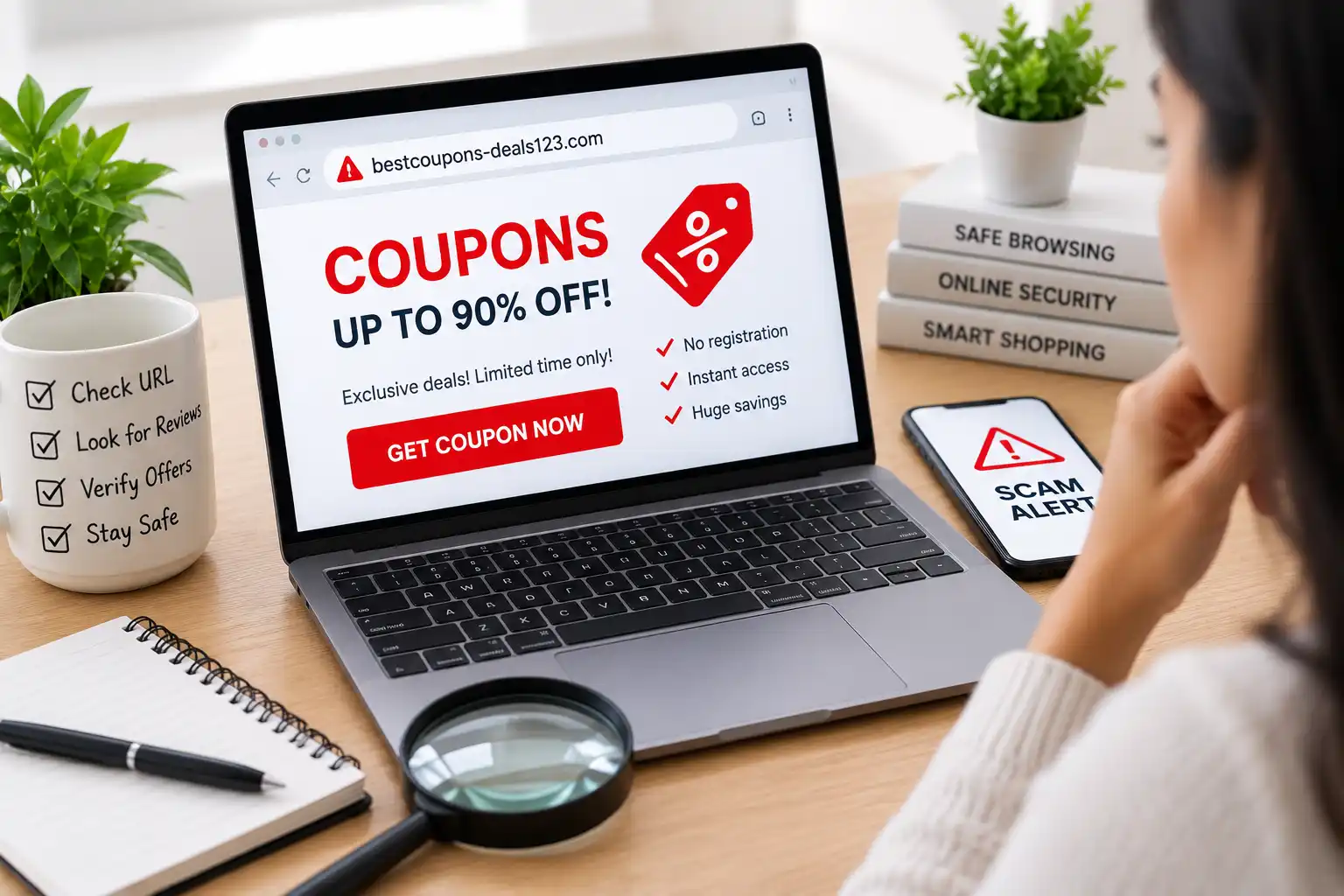How to Identify Fake Coupon Sites: Real Warning Signs for 2026