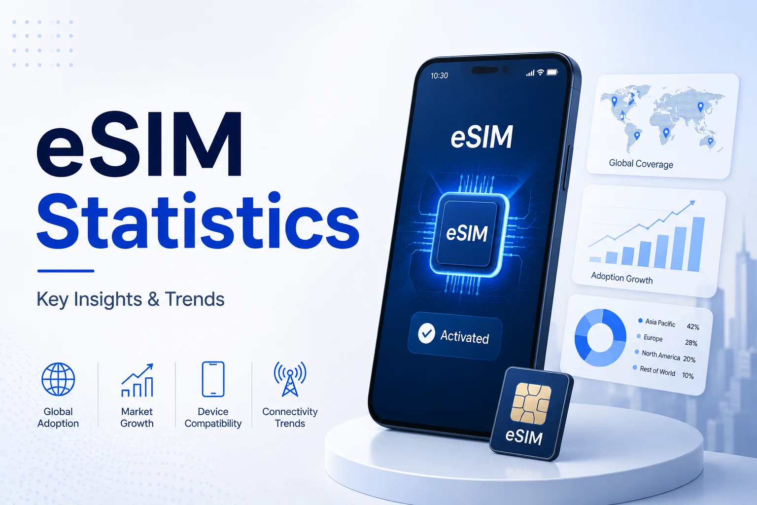 eSIM Statistics: Adoption Trends, Market Share & Insights