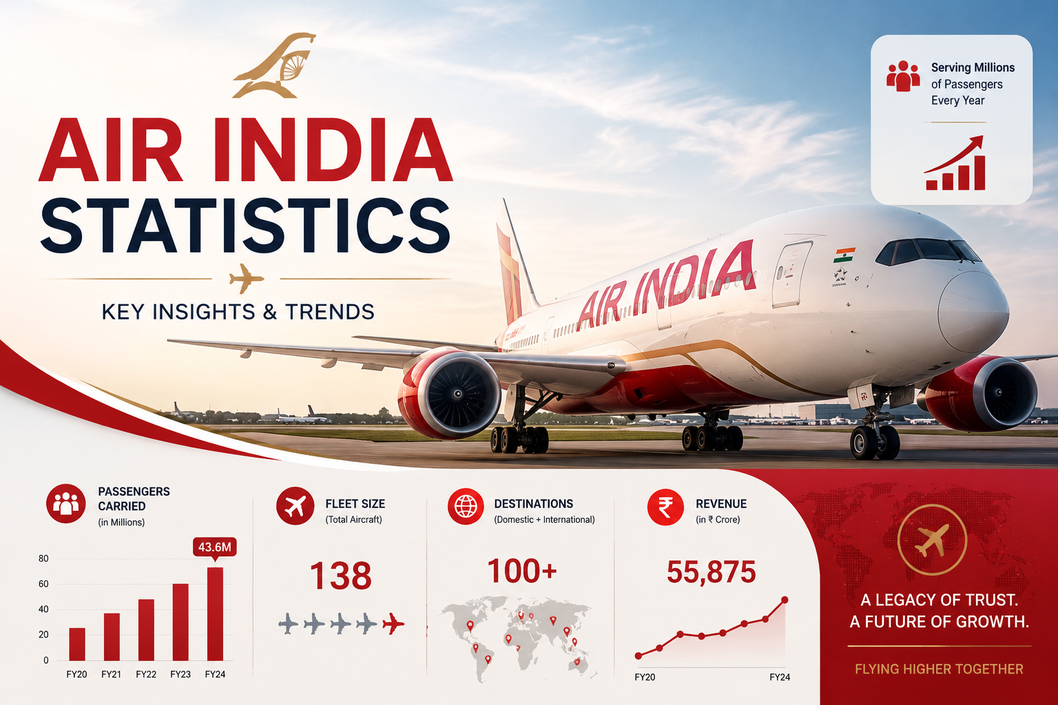 Air India Statistics 2026: Fleet, Market Share, Financials and Safety