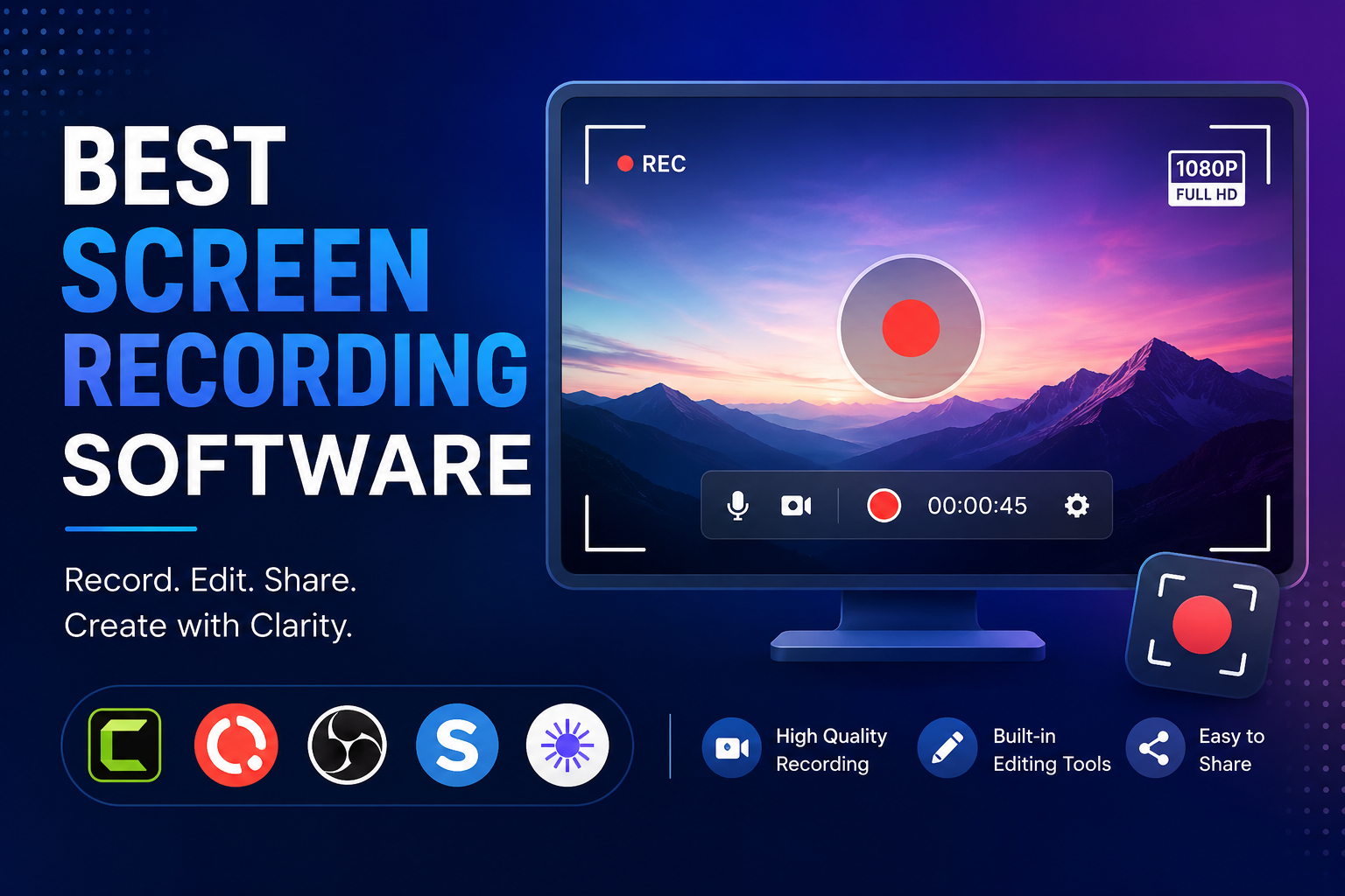 Best Screen Recording Software (2026): Free & Paid Tools Compared